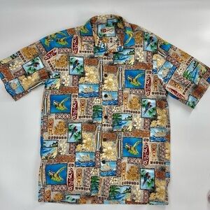 Hilo Hatties • Hawaiian Tropical‎ Tiki Button down Shirt